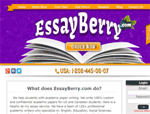 Tablet Screenshot of essayberry.com
